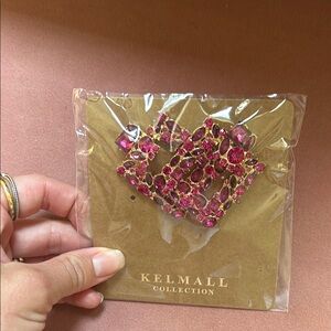 Kelmall Collection Pink Gemstone Brooch